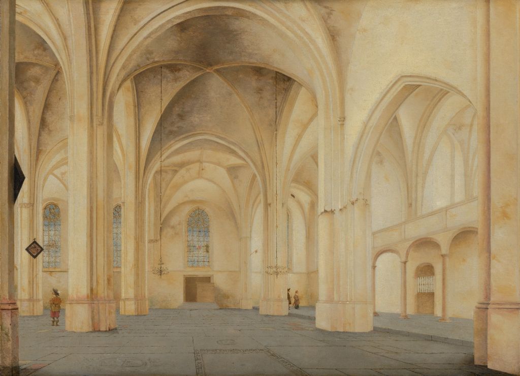 Het interieur van de Cunerakerk in Rhenen