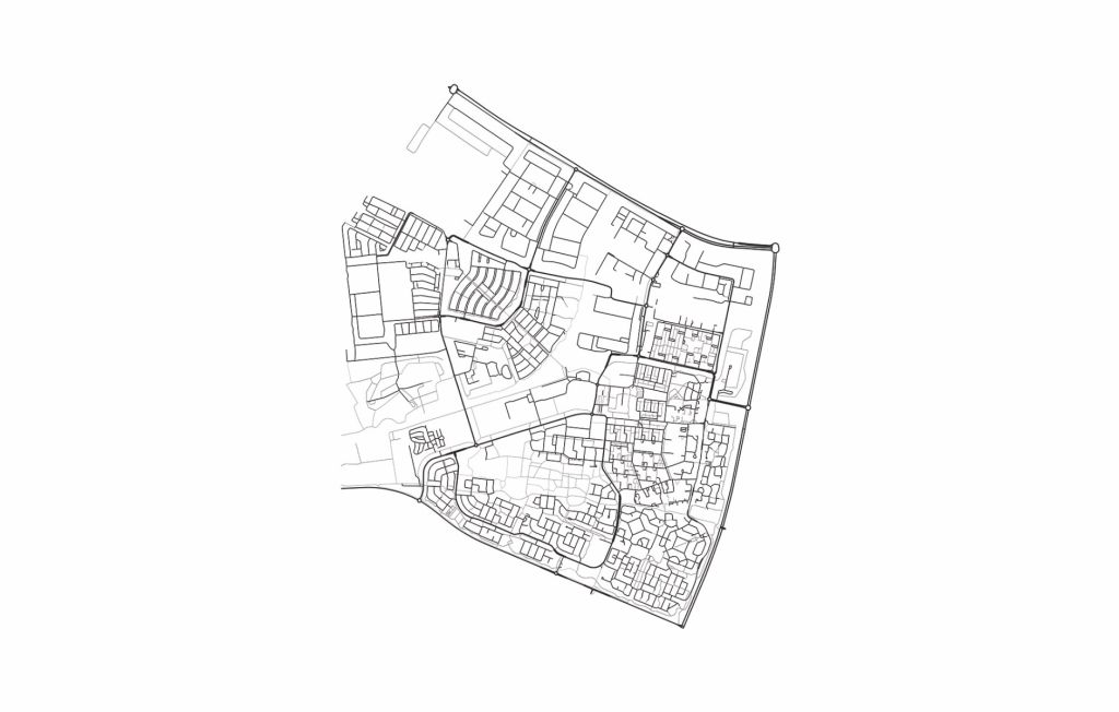 Plattegrond van Dronten, wit 