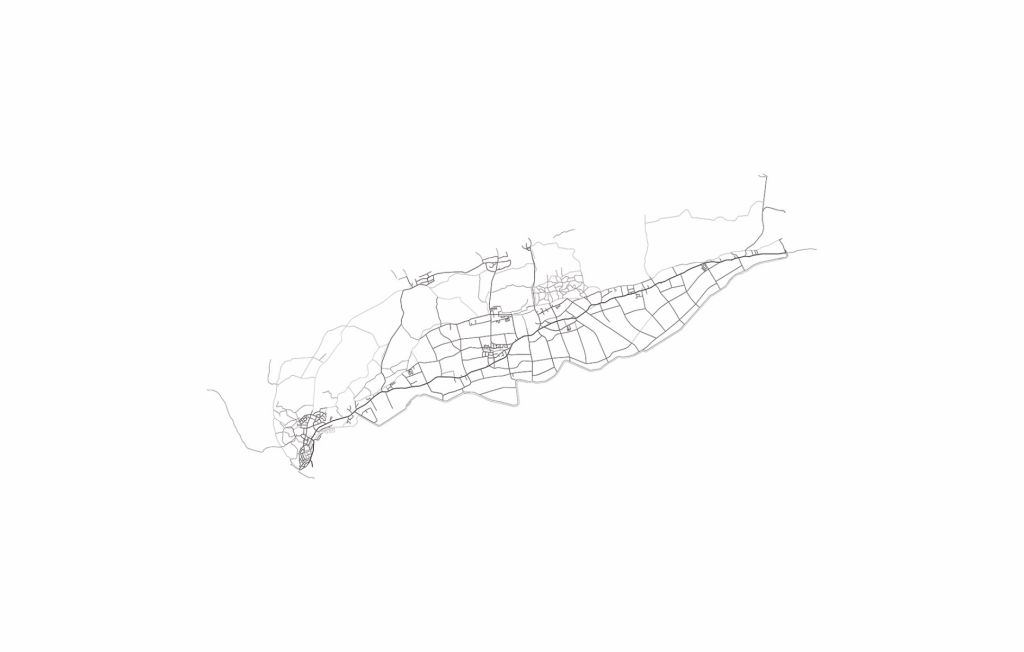 Plattegrond van Terschelling, wit