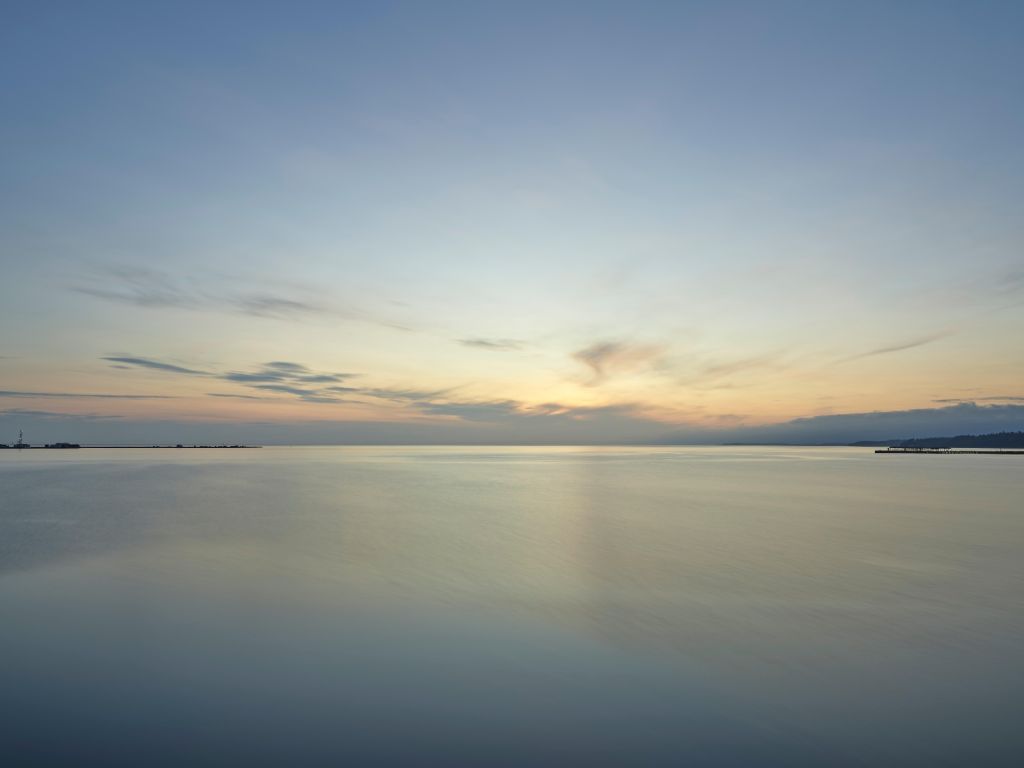 Zonsopkomst bij de kust