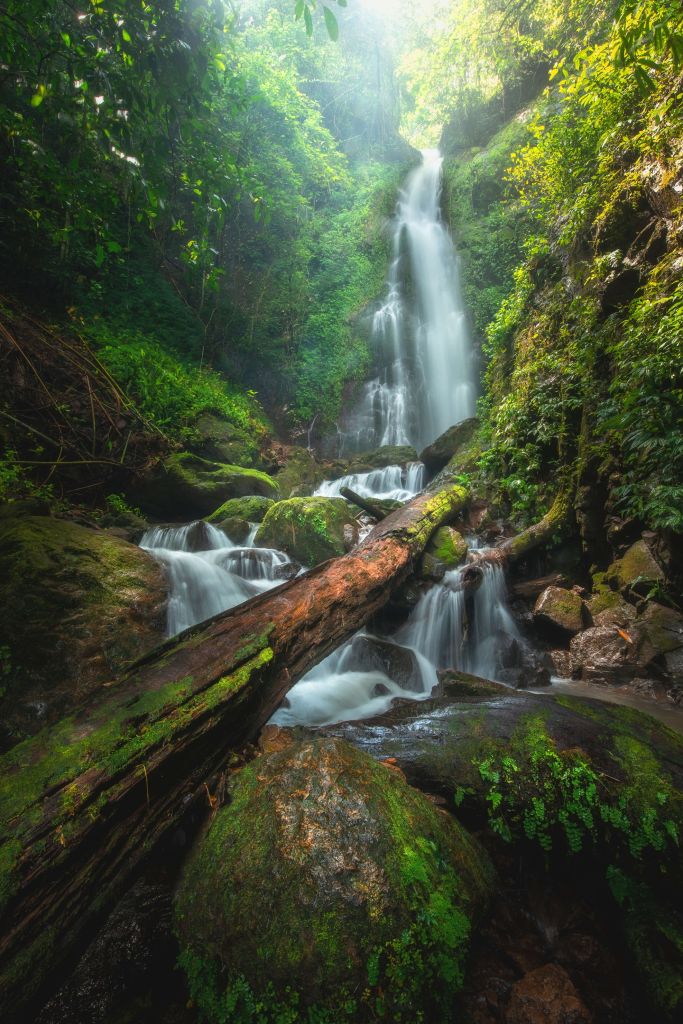 Close-up van waterval