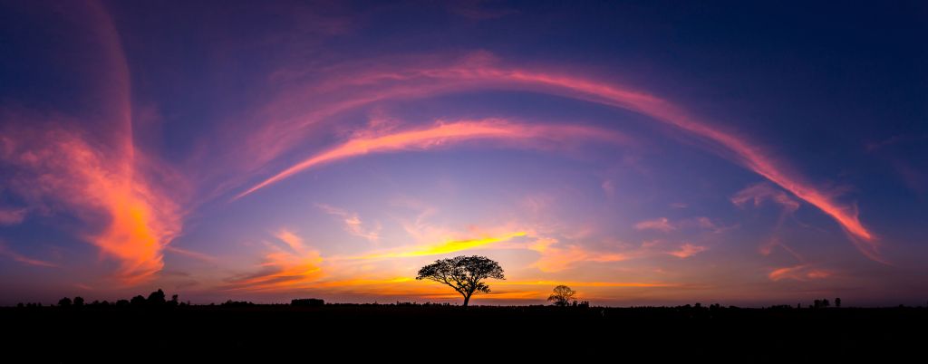 Zonsondergang in Afrika