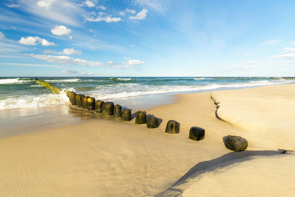 Strand bij prachtige dag