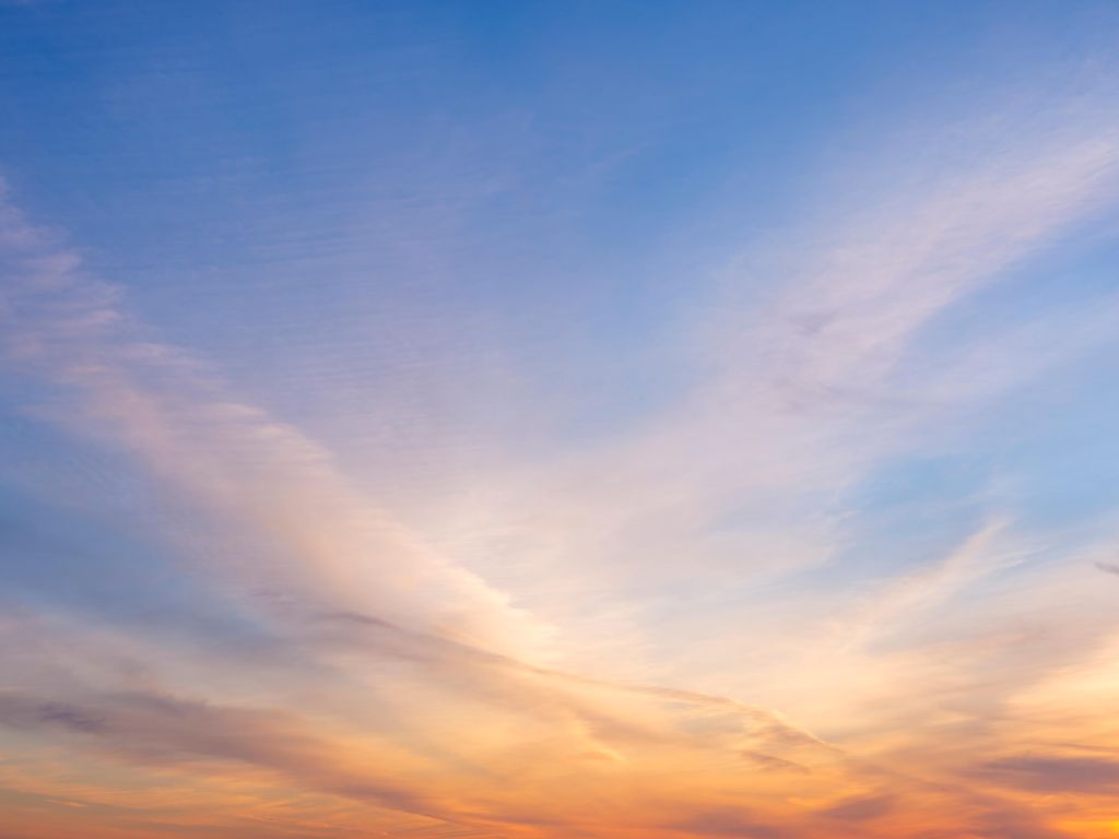 Mooi gekleurde lucht