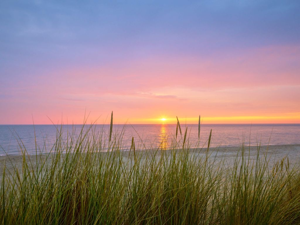 Zonsopgang aan de kust