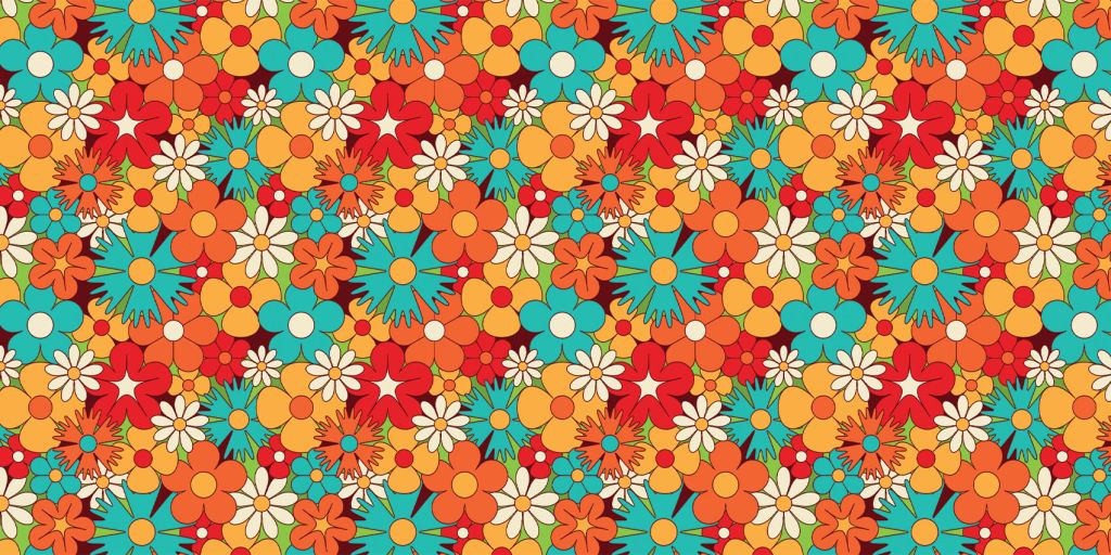 Bloemen in vintage stijl