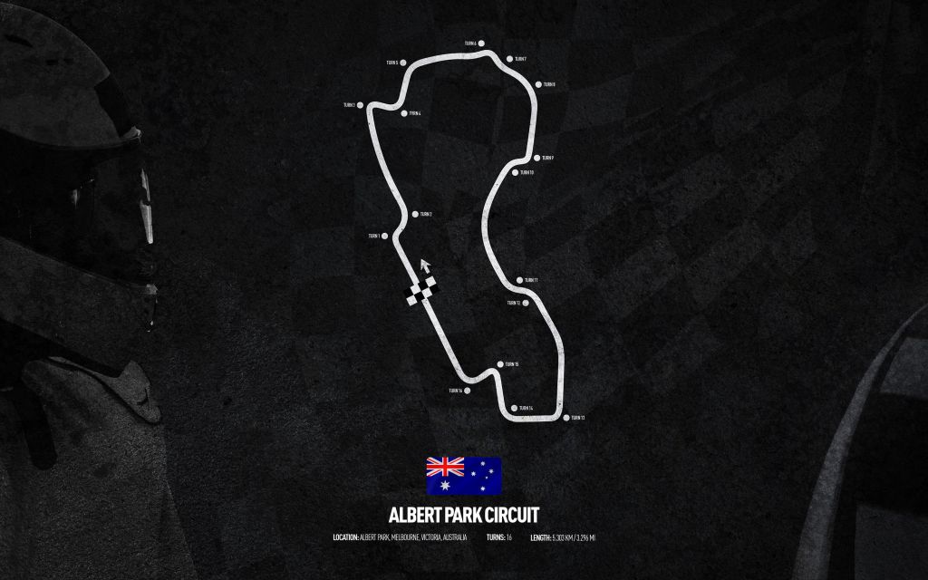 Formule 1 circuit - Albert Park Circuit - Australië