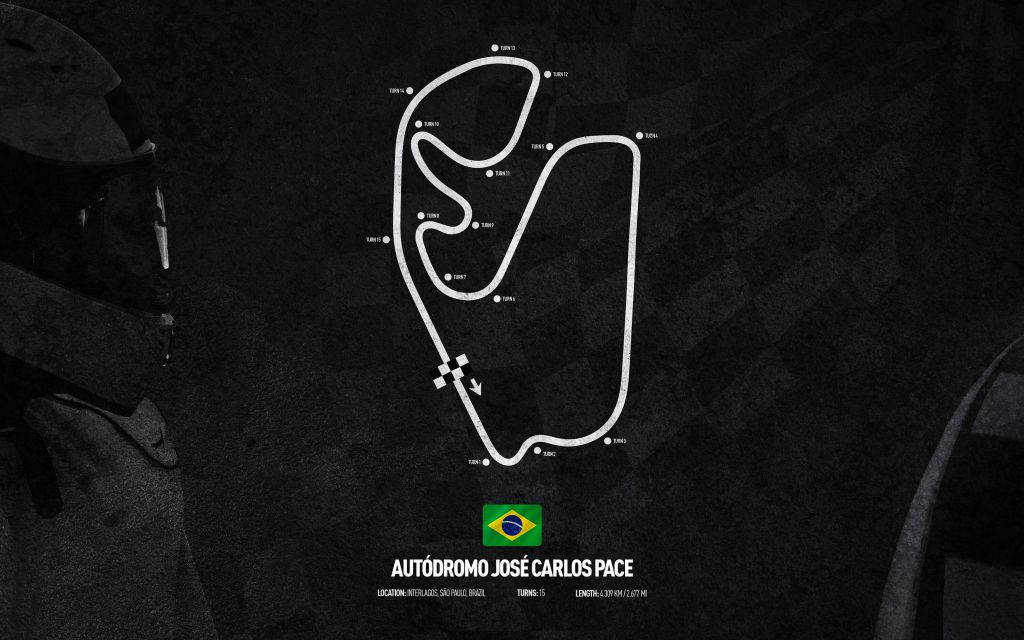 Formule 1 circuit - Interlagos São Paulo GP - Brazilie