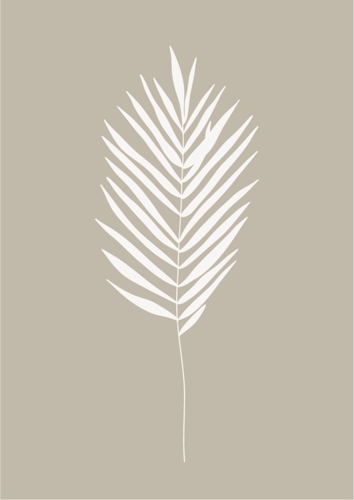 Minimalistische plant illustratie