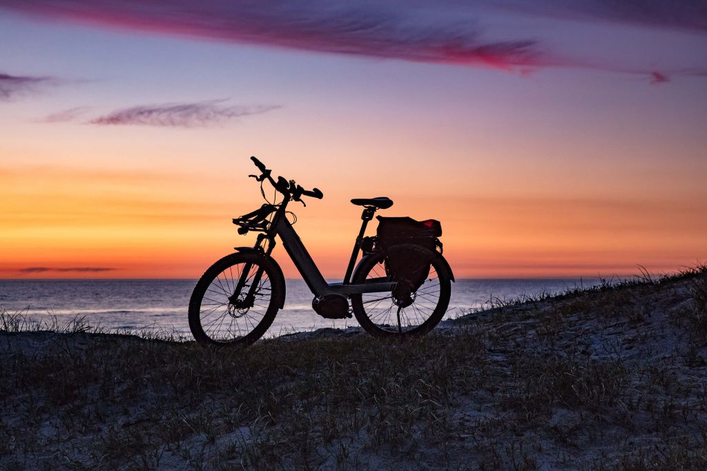 Fiets aan een zee