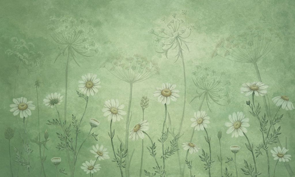 Dazzling Daisies - Green