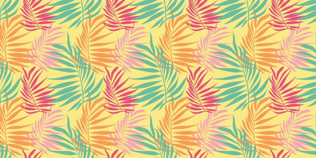 Tropical foliage summer palette