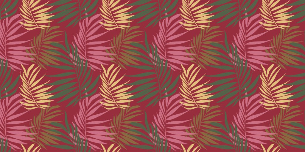 Tropical foliage autumn palette