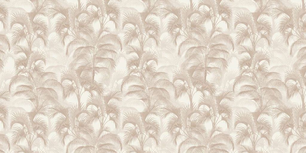 Tropische Vintage Palmen - beige