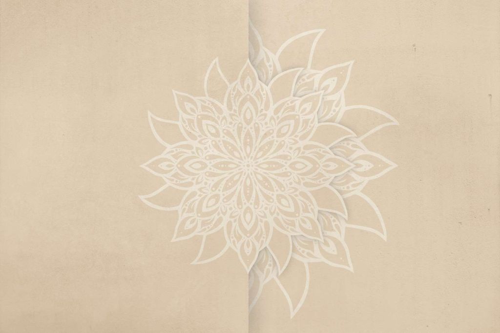 Beige Mandala Elegantie