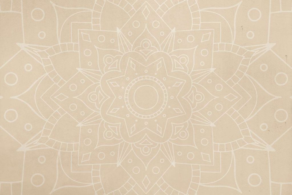 Beige Mandala Kunst