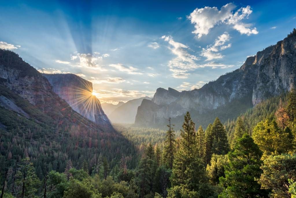 Zonsondergang in National Park